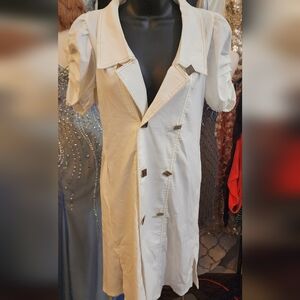 Stylish White Trench Coat